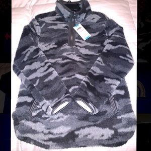 NEW Camo Sherpa Pullover - Large